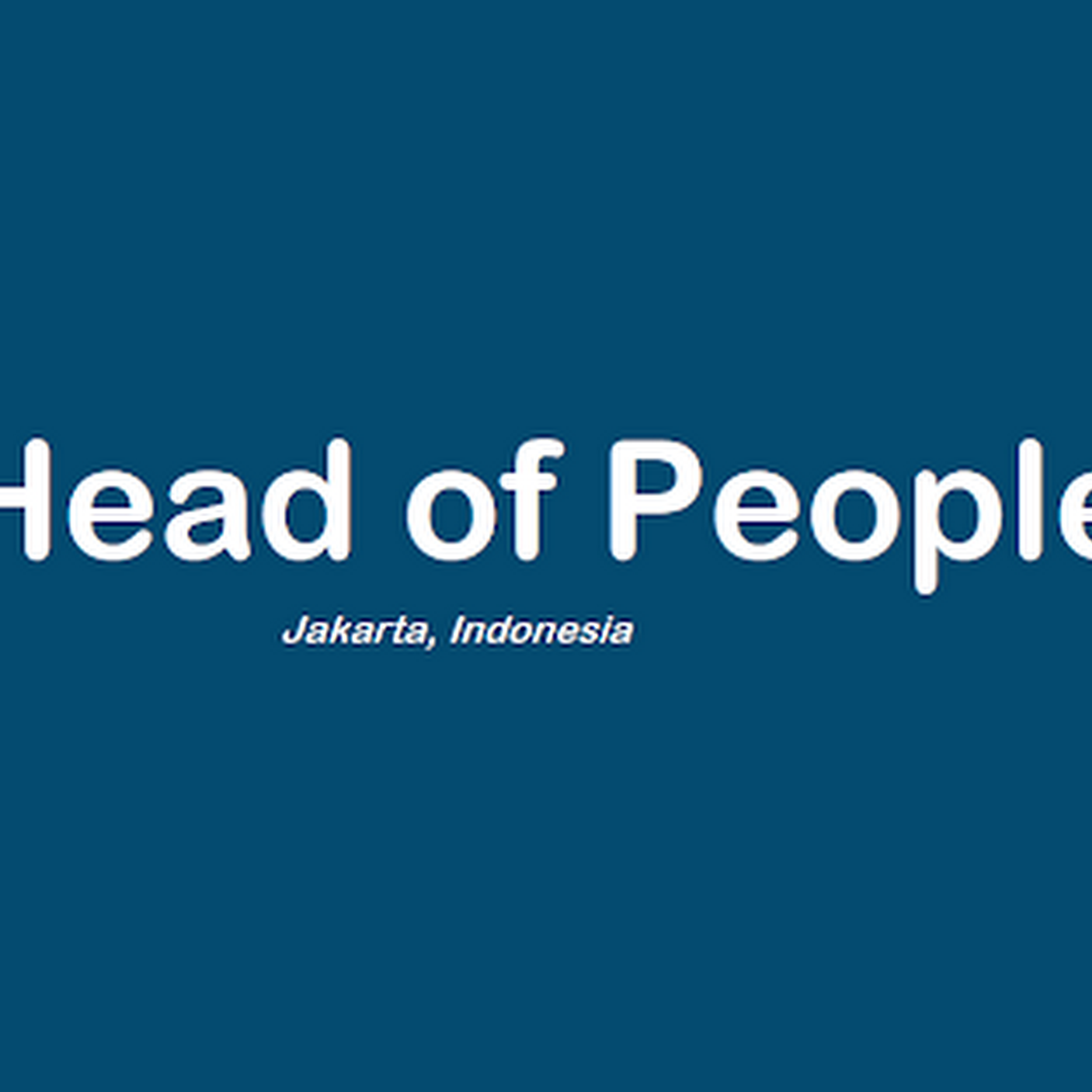 Head of People