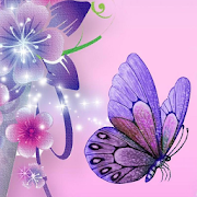 purple butterflies wallpaper  Icon
