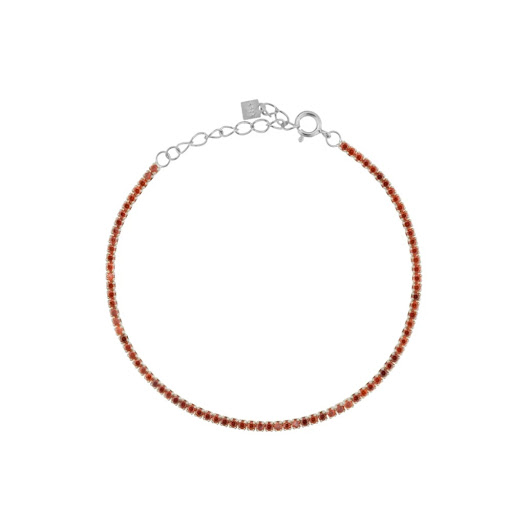 Title 10, Zircon S925 Sterling Silver Color Chain Bracele...