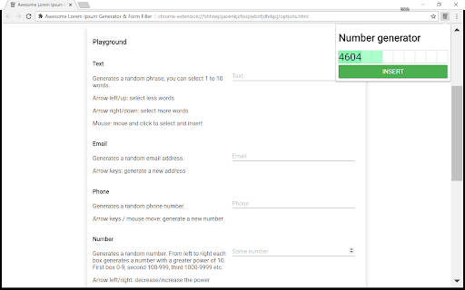 Awesome Lorem Ipsum Generator & Form Filler