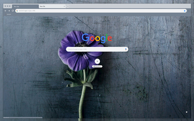 Flower on gray chrome extension