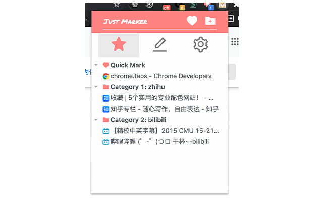 Just Marker chrome extension