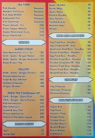 Elite Cafeteria menu 2