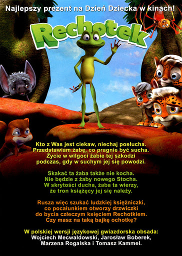 Tył ulotki filmu 'Rechotek'