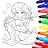 Mermaid Coloring:Mermaid games icon