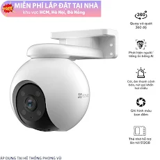 Camera WIFI quay/quét ngoài trời EZVIZ CS-H8 Pro 3K (AI, 5MP, Color, LAN)