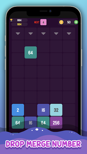 2048: Drop and Merge Number