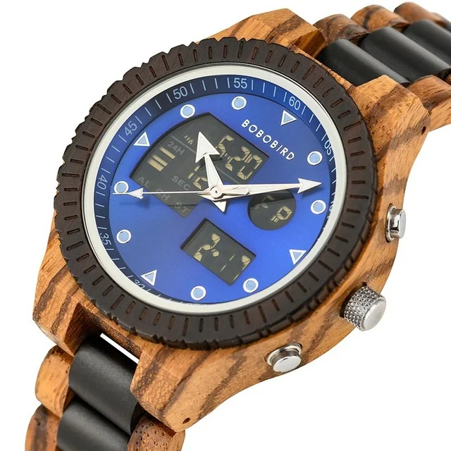 Montre en bois pour homme, cadeau de Noël idéal. Élégance naturelle et style intemporel. Une montre pour homme unique et sophistiquée, pour toutes occasions.