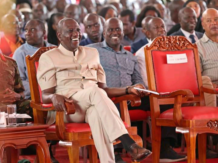 President William Ruto at the thanksgiving prayer service of Gem MP Elisha odhiambo, Siaya County on October 6, 2023.