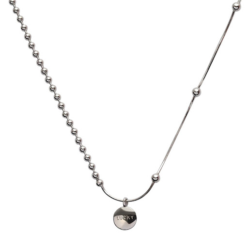 Title 2, Lucky Peas Alphabet Necklace