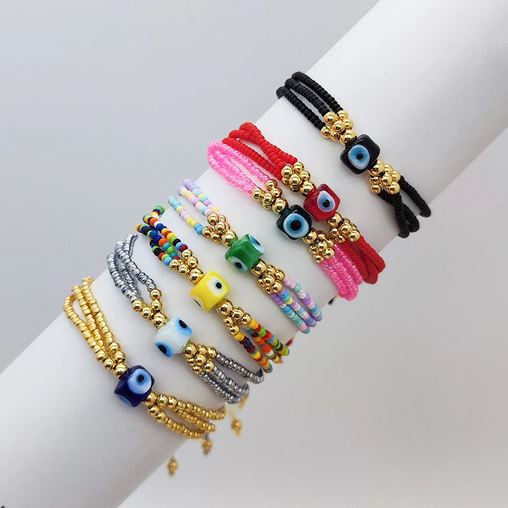 Title 2, Pulsera de bolas doradas con cuentas, estilo ét...