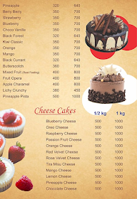 Celebrations The Cake Shop menu 2