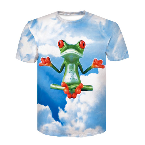 Title 6, Digital Printed 3DT Shirt Short Sleeve Round Neck