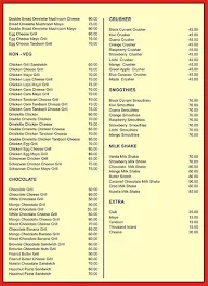 Frozen Thickshakes menu 2