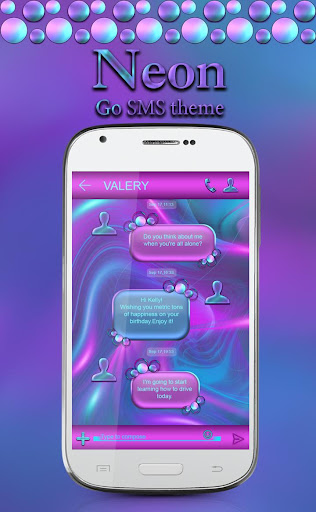 Go SMS Neon theme