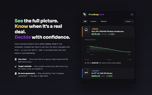 PriceDropCatch - Price Tracker for Amazon, Walmart, eBay and More screenshot 3