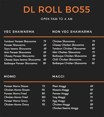 Dl Roll Bo55 menu 