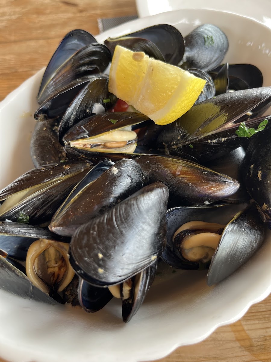 Sautéed mussels