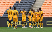 Keagan Dolly of Kaizer Chiefs celebrates a goal during the DStv Premiership match between Kaizer Chiefs and Orlando Pirates at FNB Stadium in Johannesburg on November 6 2021. 