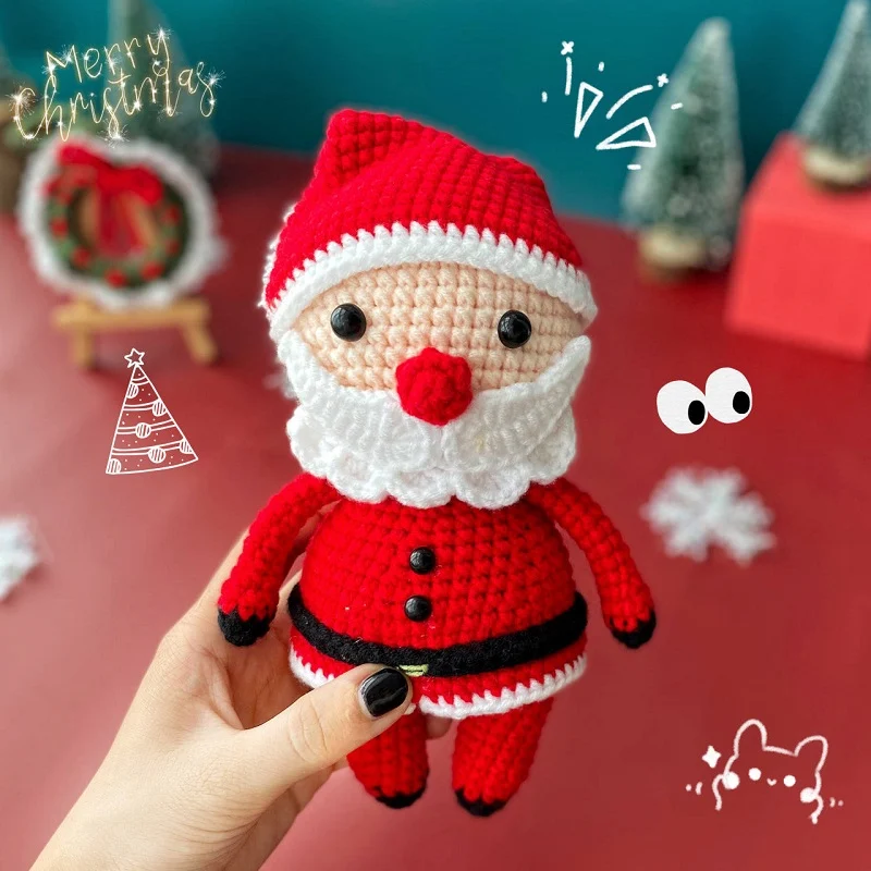 Presente de Natal feito à mão com DIY de crochê em fio. Crie lembranças únicas e personalizadas para celebrar a época festiva.