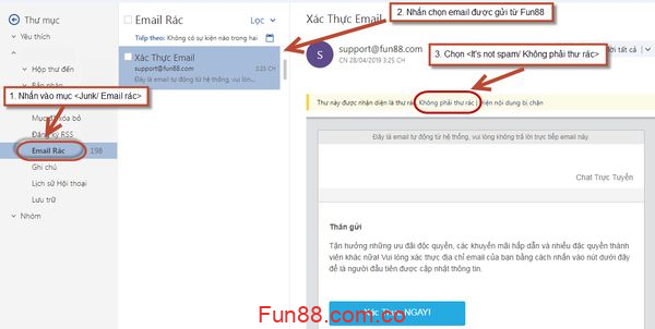 Cách xác thực email tài khoản