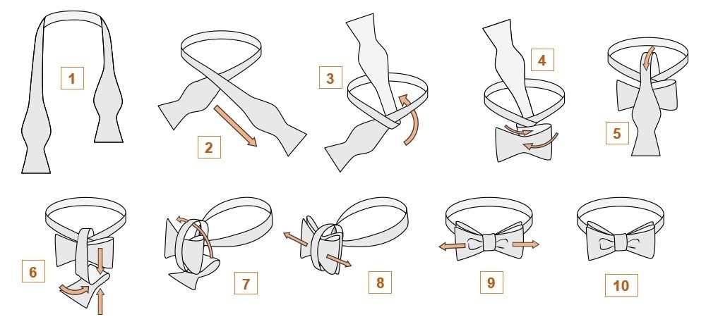 Как завязать галстук-бабочку?