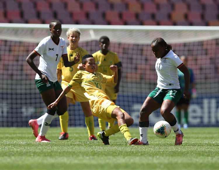 Oratile Dikgosi Mokwena of South Africa during the COSAFA Women's Championship 3rd place play-off match between Zambia and South Africa.