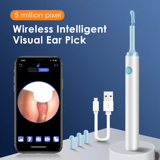 Title 5, Visible Luminous Ear Spoon Endoscope. See insid...