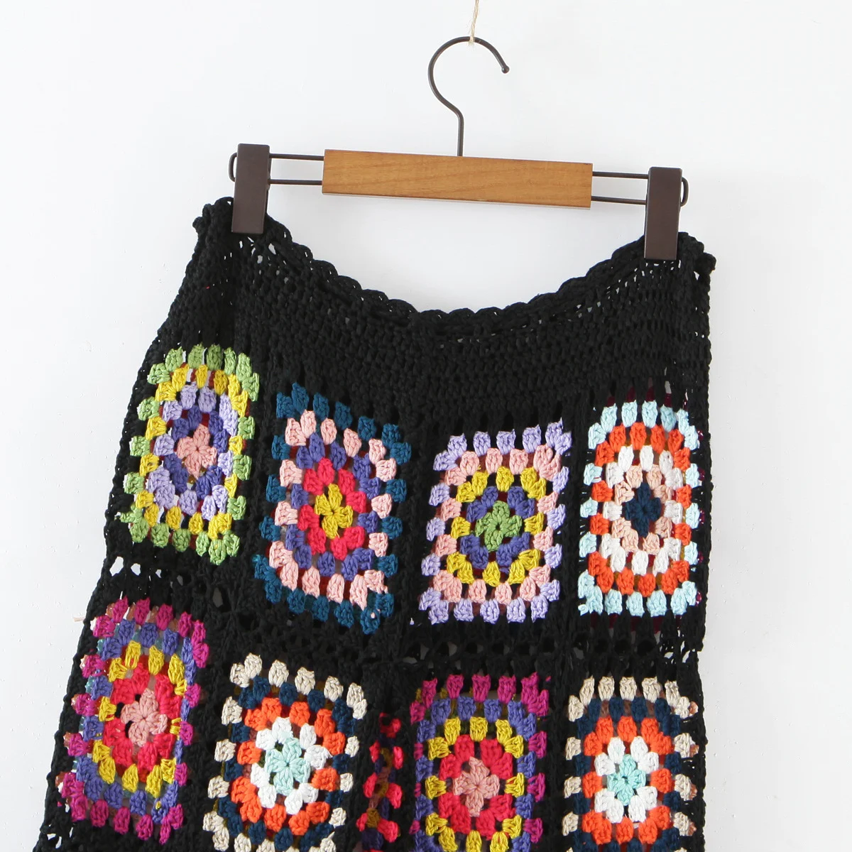 Title 5, Handgemaakte gehaakte broek met hoge taille en ...