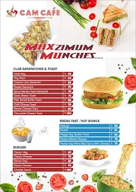 CAM Cafe menu 2