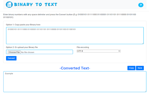 Binary to Text