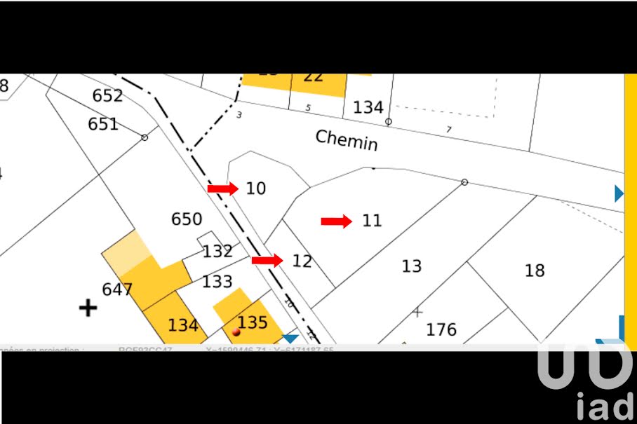 Vente terrain  511 m² à Luant (36350), 19 500 €