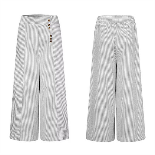 Title 6, New Style Decorative Buckle Irregular Stripes L...