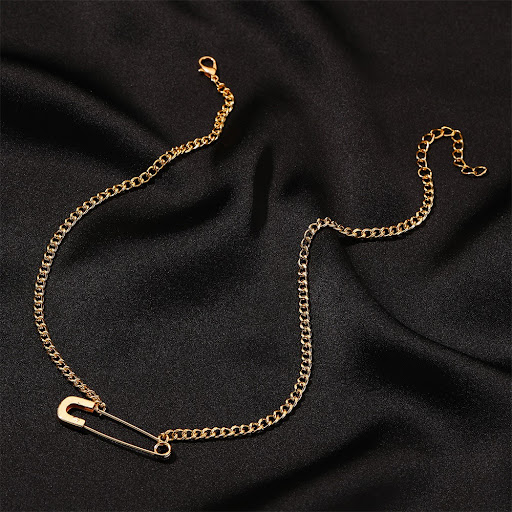 Title 7, Paper Clip Clavicle Chain Personalized Pendant,...