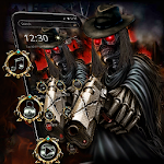 Cover Image of Descargar Horror Ghost Skull Gun Theme 1.1.2 APK