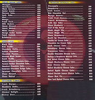 Cake Memories menu 1