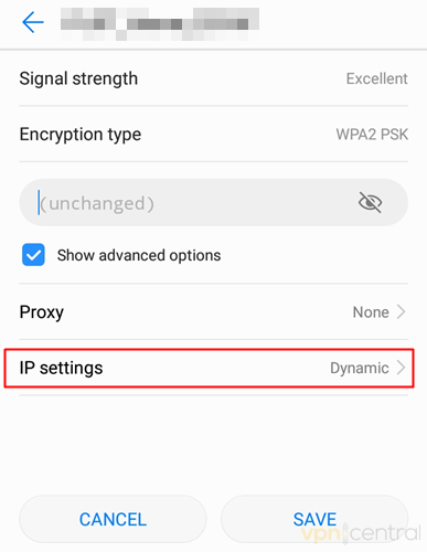 android ip settings