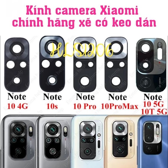 Kính Camera Note 10 10S 10 5G 10Pro 10T Pro