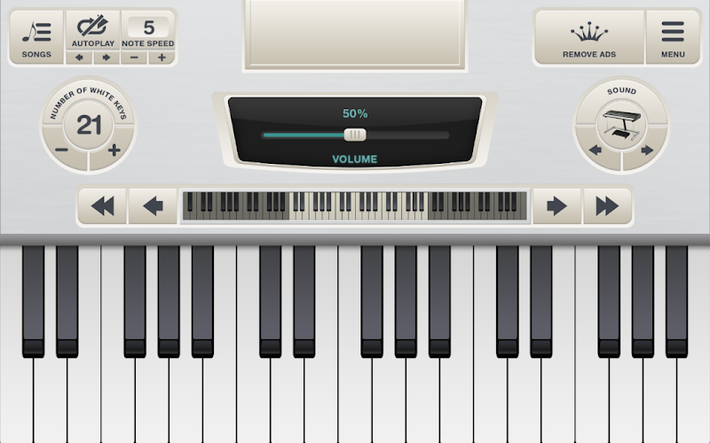 Скриншот Виртуальное Пианино Клавиатура