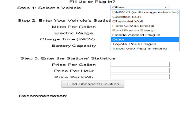 Plug In Or Fill Up Phone chrome extension