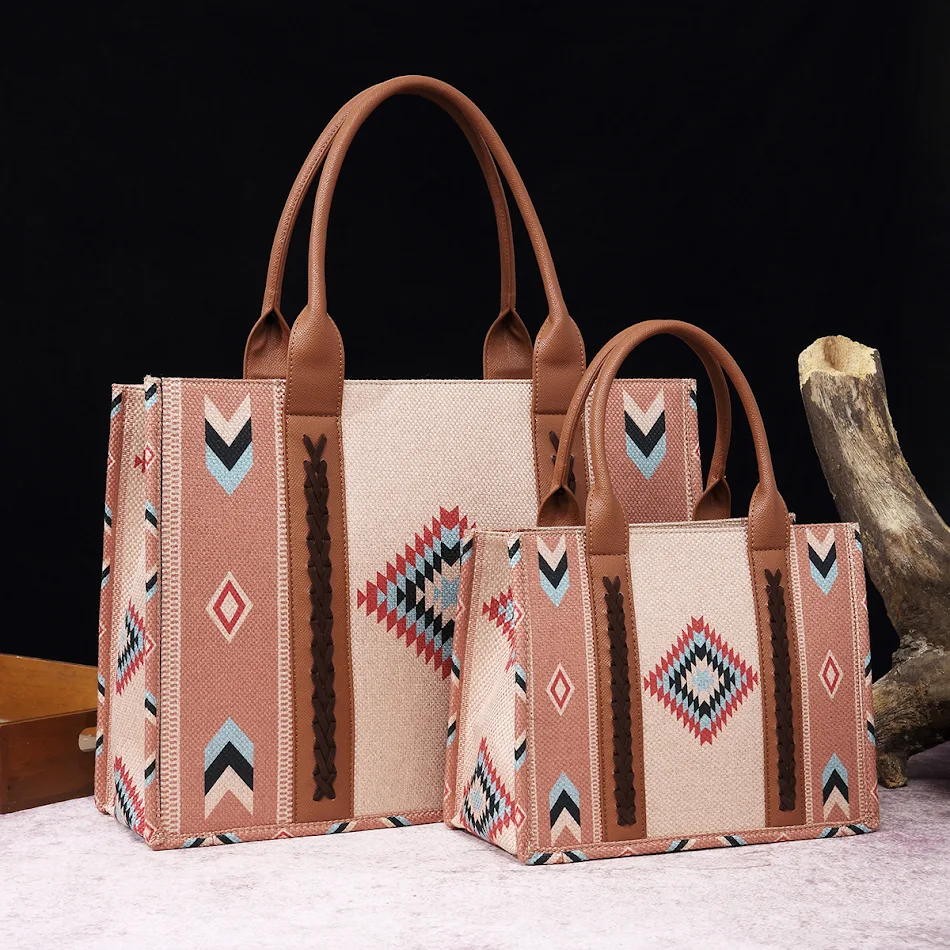 Katoen en Linnen Bedrukte Dames Schoudertas, Draagbare Enkele Schouder Messenger Bag, Perfect voor Dagelijks Gebruik, Lichtgewicht en Modieus