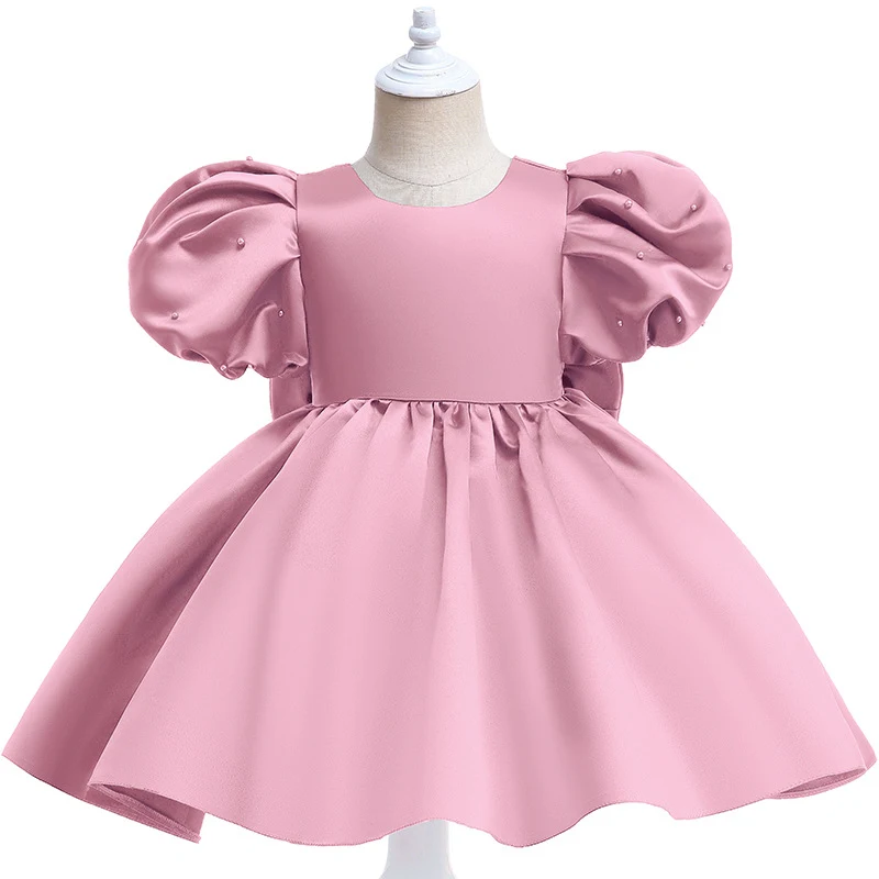 Title 4, Vestido abullonado de malla sin mangas para niñ...