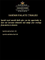 Nawab's Cuisine menu 3