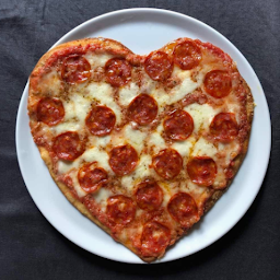 Heart Shaped Pizzas