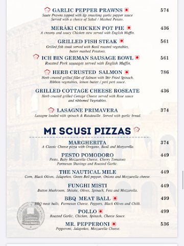 Cafe Nautical Mile menu 