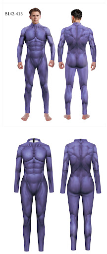 Title 7, Digital Printing Play Jumpsuit Muscle Tights Pe...