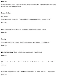 Indian Chinese Culture menu 3