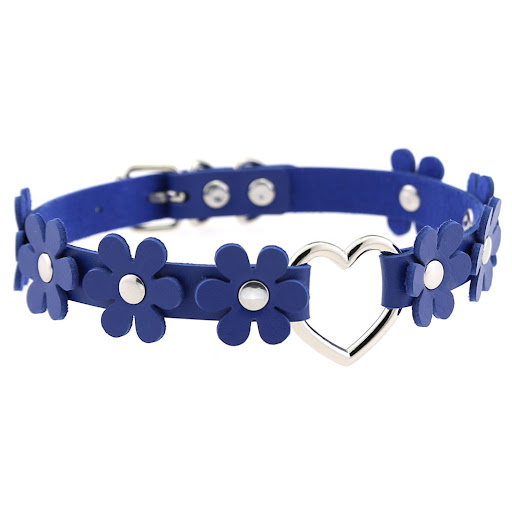 Title 3, Harajuku Soft Girl bloemvormige choker van PU-l...