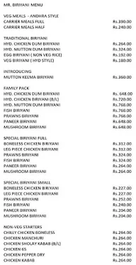 Mr. Biriyani menu 3