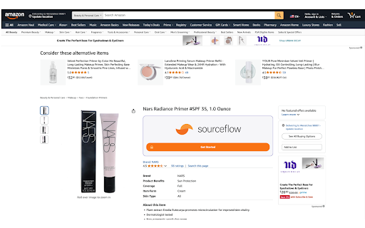 SourceFlow Amazon Extension